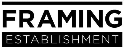 Logo of 'Framing Establishment' with black text on a white background