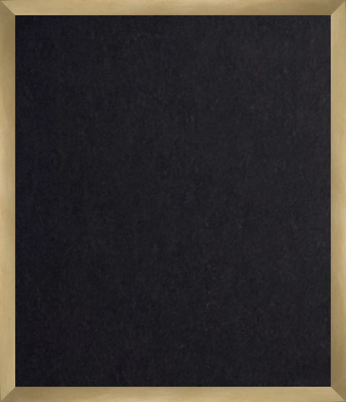 Black square with a gold frame