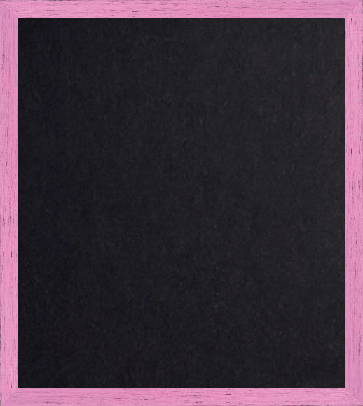 Black board with a pink frame