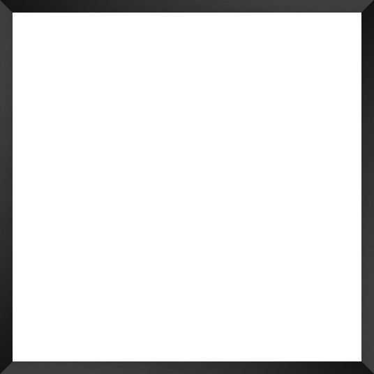 Black square frame with a white center