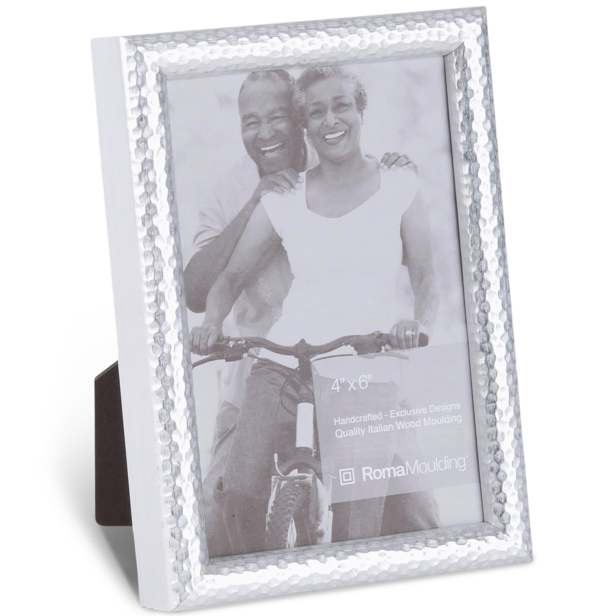 Timber Frame Silver Hammered Silver Wood Tabletop Frame | Framing Establishment