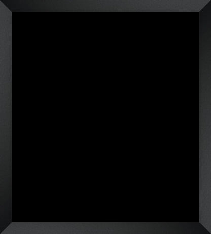 A completely black square with a thin, dark gray border framing it. The image is minimalistic and conveys a sense of emptiness or void.