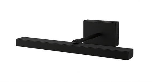 Black door handle on a white background