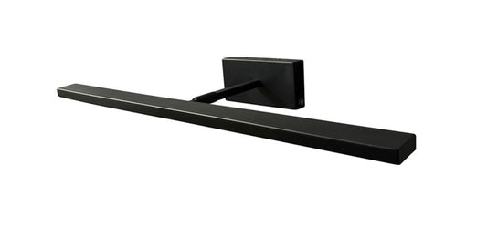 Black door handle on a white background